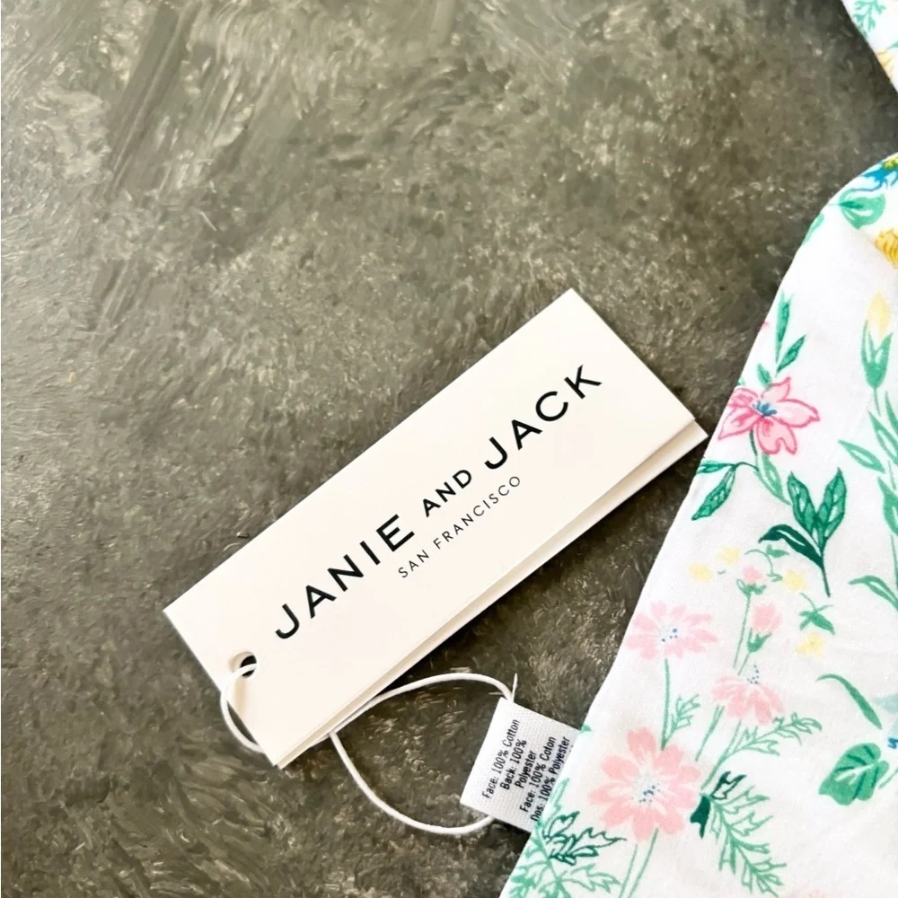 Janie and Jack floral necktie pastel size 2-5 years new
